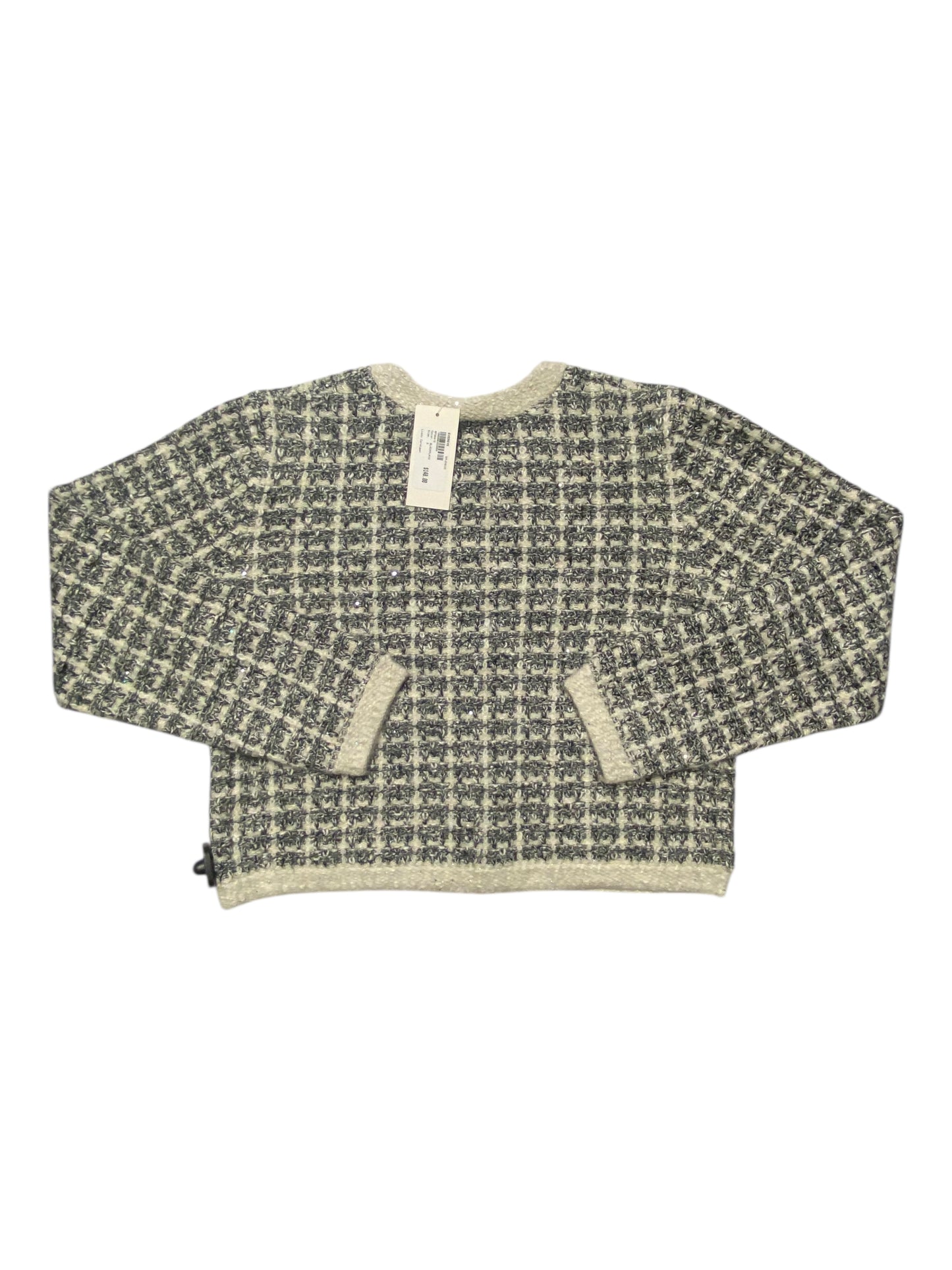 Sweater Cardigan By Splendid In Black & White, Size:S