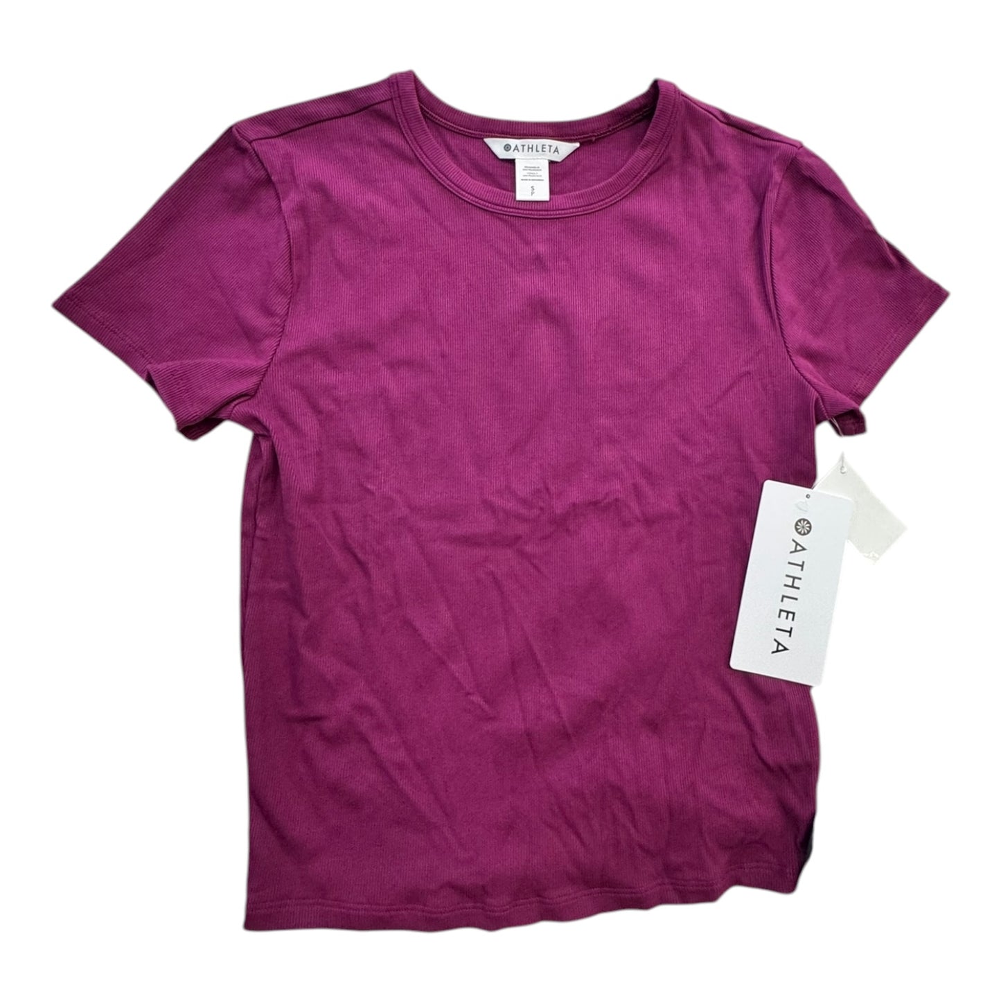 Athletic Top Ss By Athleta In Purple, Size:S