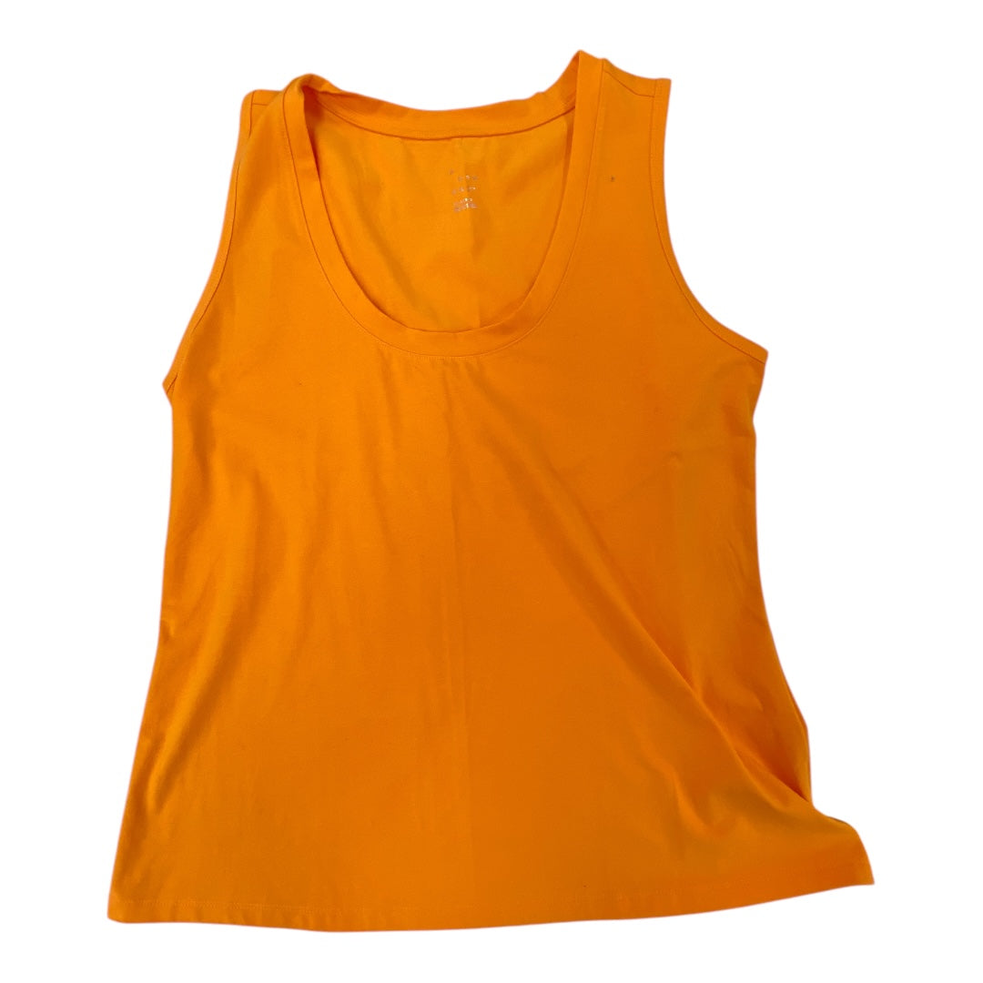 Top Sleeveless Basic By A New Day In Orange, Size:Xxl