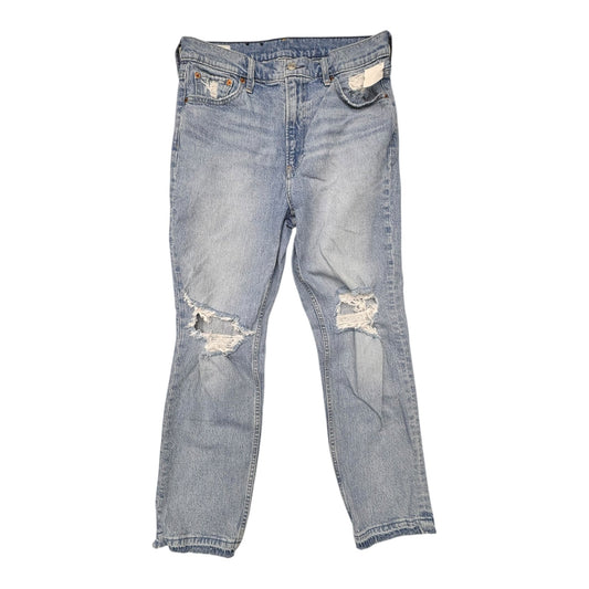 Jeans Straight By Gap In Blue Denim, Size:10