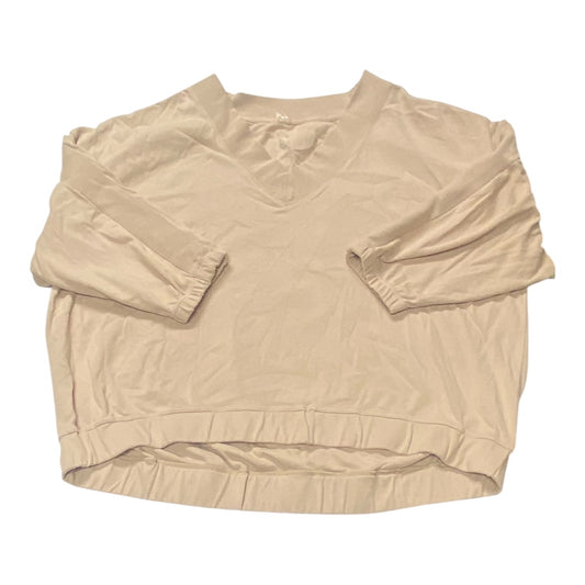 Sweatshirt Crewneck By Free People In Tan, Size:M