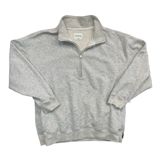 Sweatshirt Collar By Abercrombie And Fitch In Grey, Size:Xl