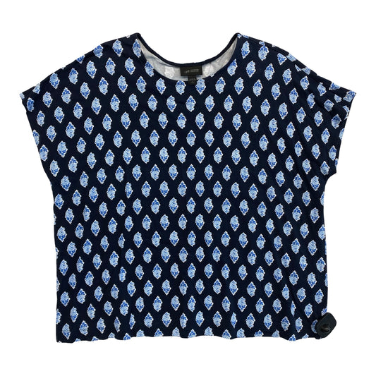 Top Ss By J. Jill In Blue & White, Size:Lp
