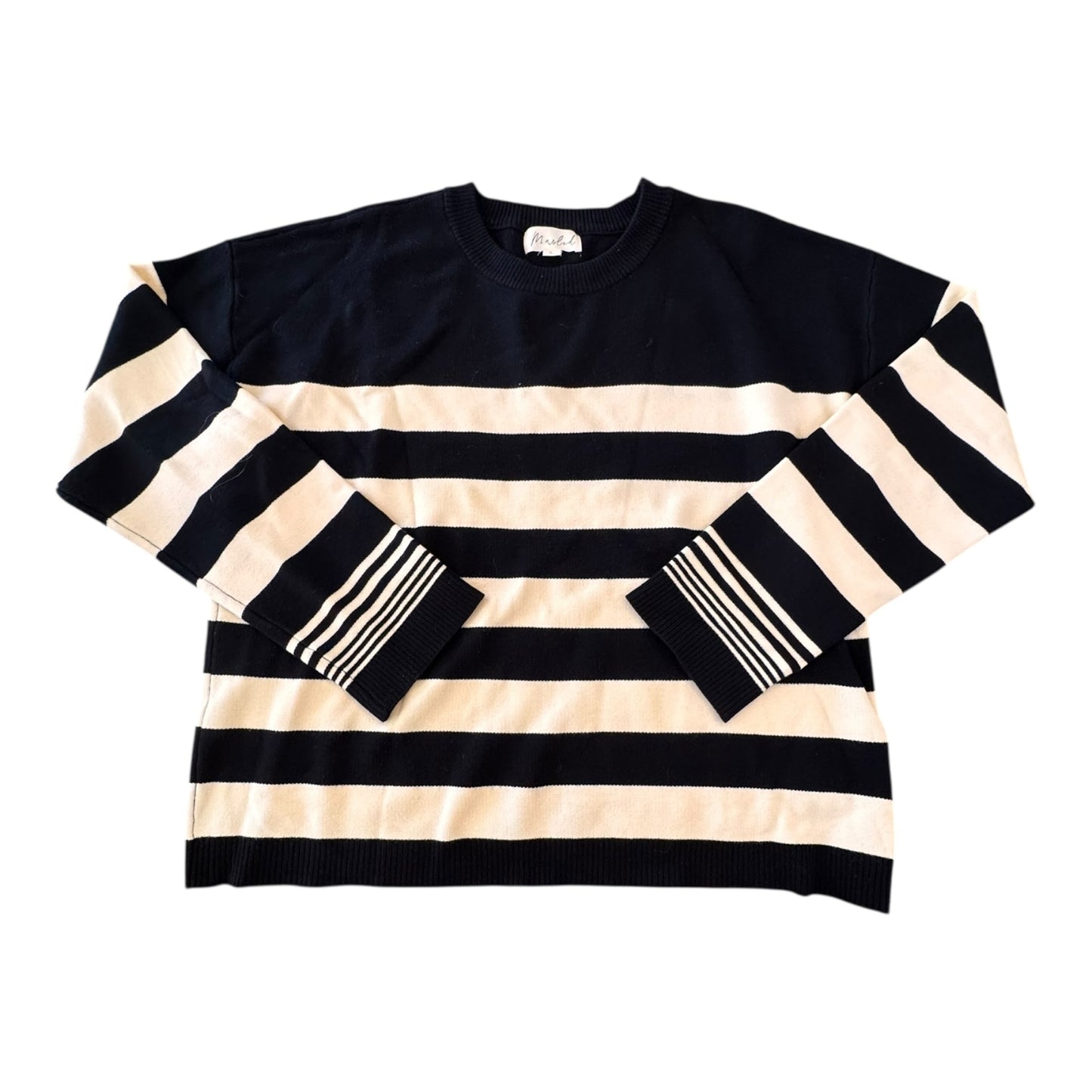 Sweater By Marled In Striped Pattern, Size:L