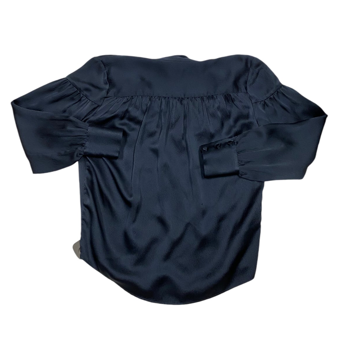 Top Long Sleeve By Frame In Navy, Size: S