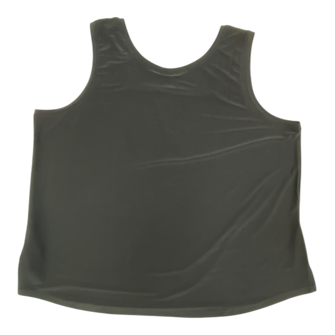 Top Sleeveless Basic By Attitude In Black, Size:3X