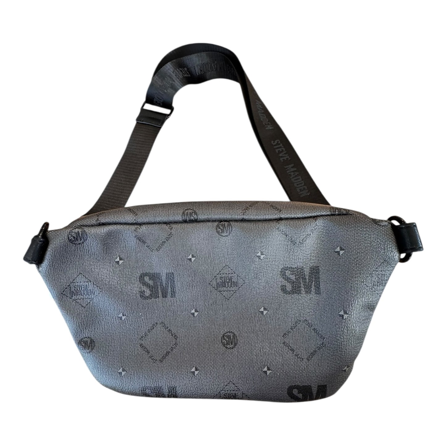 Belt Bag By Steve Madden In Black & Grey, Size:Medium