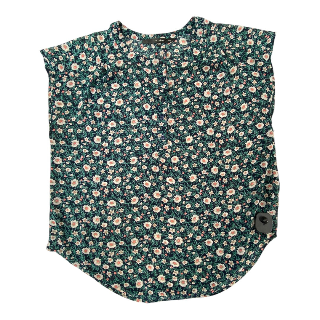 Top Sleeveless By Fun 2 Fun In Multi, Size:Xxl