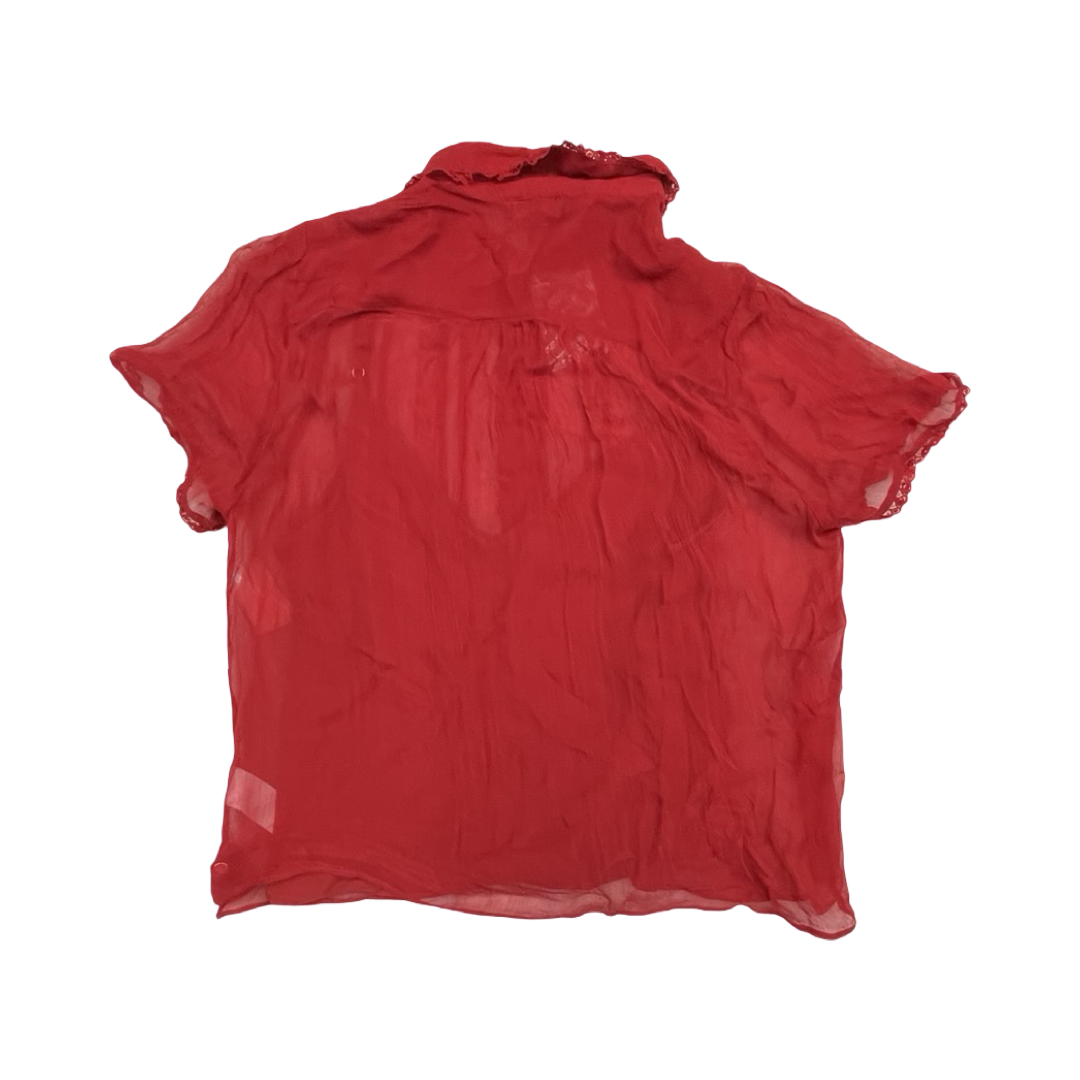 Top Ss By J. Crew In Red, Size:12
