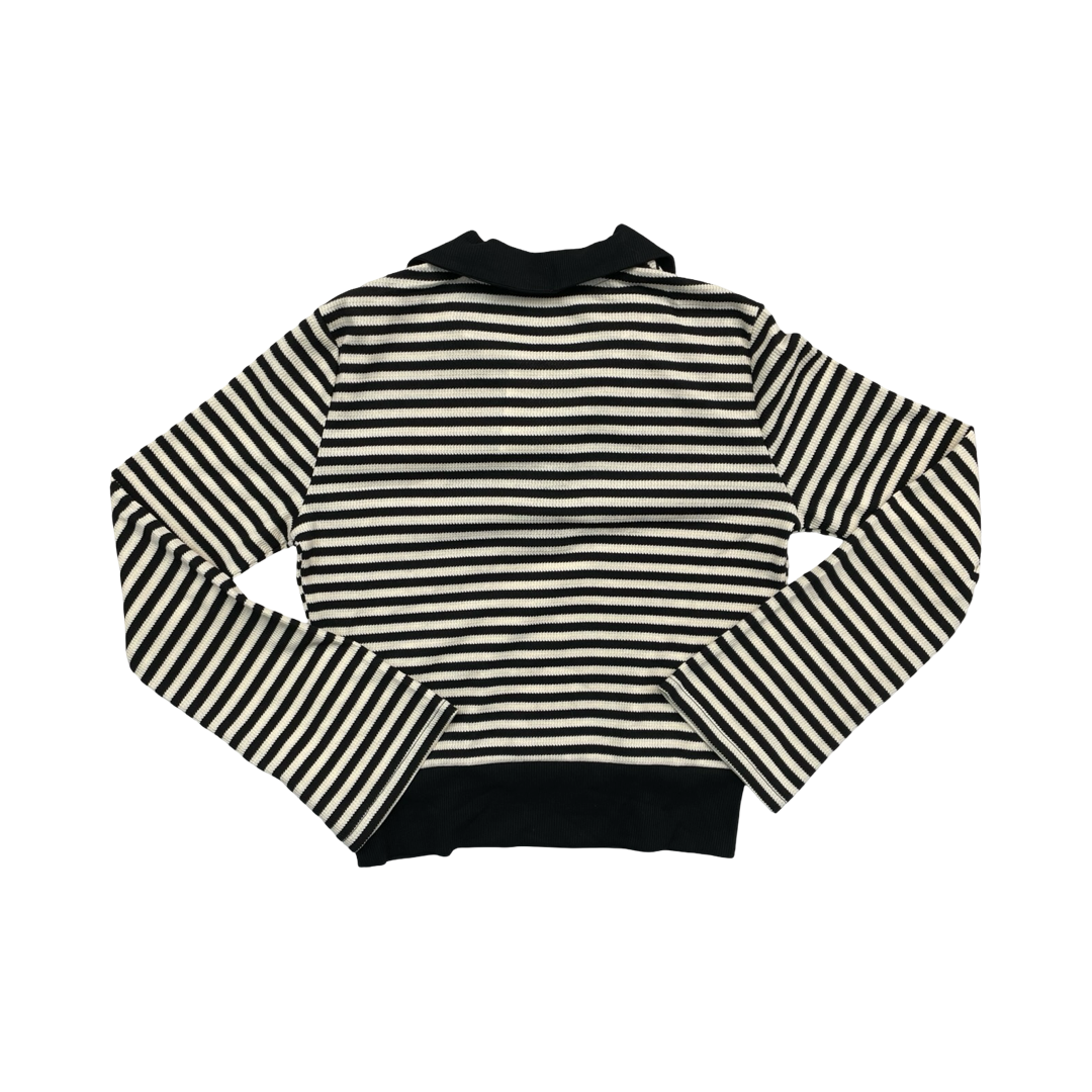 Top Ls By Vero Moda In Black & Cream, Size:S