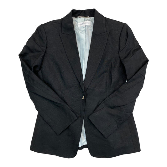Blazer By Calvin Klein In Black, Size:6