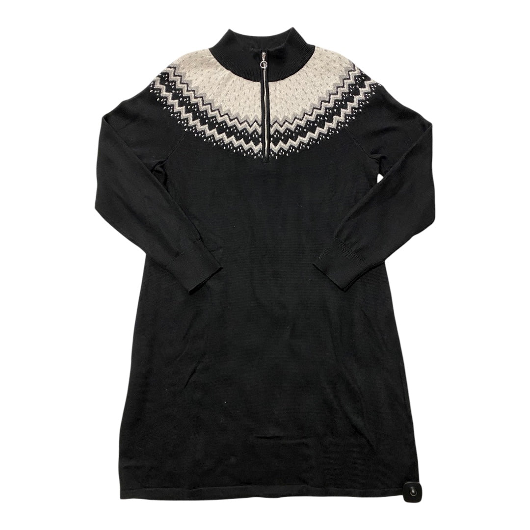 Dress Sweater By Talbots In Black & White, Size:L