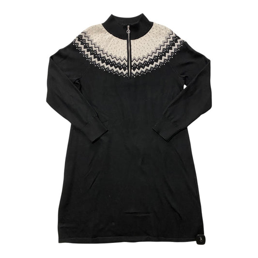 Dress Sweater By Talbots In Black & White, Size:L