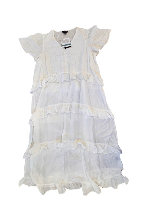 Dress Casual Maxi By Antthony In White, Size:2X