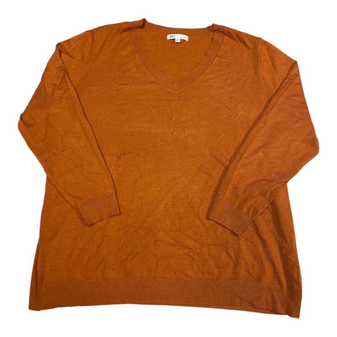 Sweater By Dr2 In Orange, Size:3X