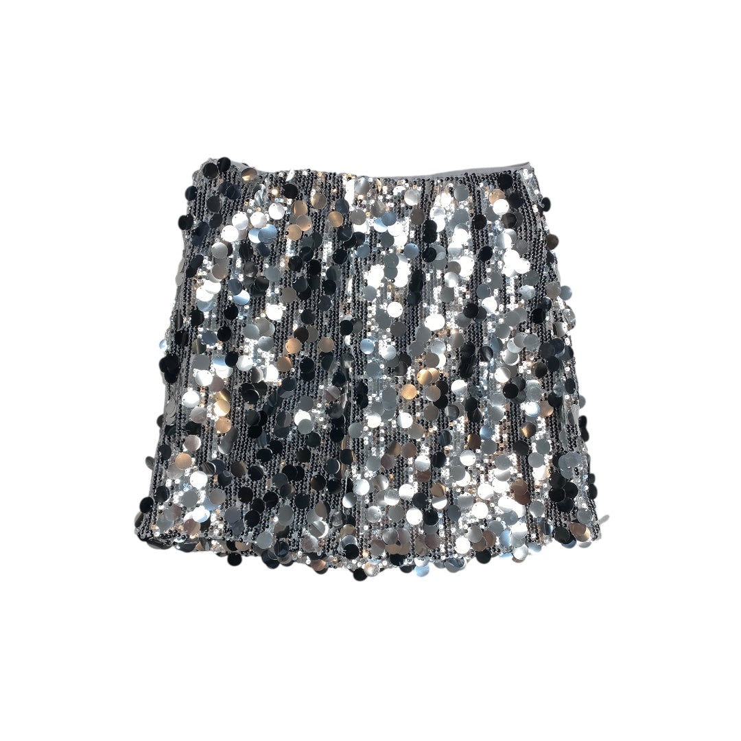 Skirt Midi By Cece In Silver, Size:8