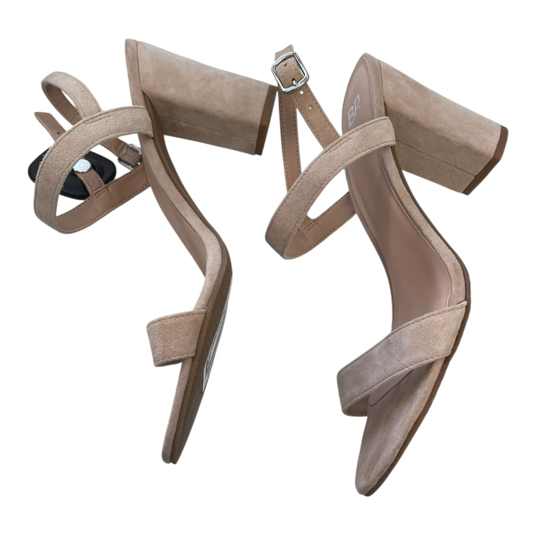 Sandals Heels Block By Bp In Cream, Size:8