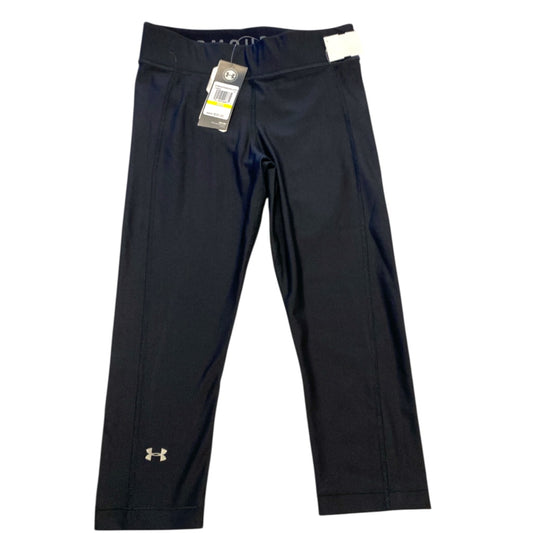 Athletic Leggings Capris By Under Armour In Black, Size:M