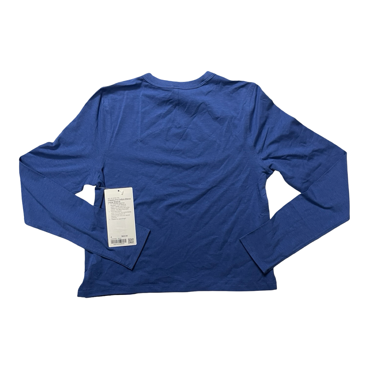 Athletic Top Ls Collar By Lululemon In Blue, Size:4