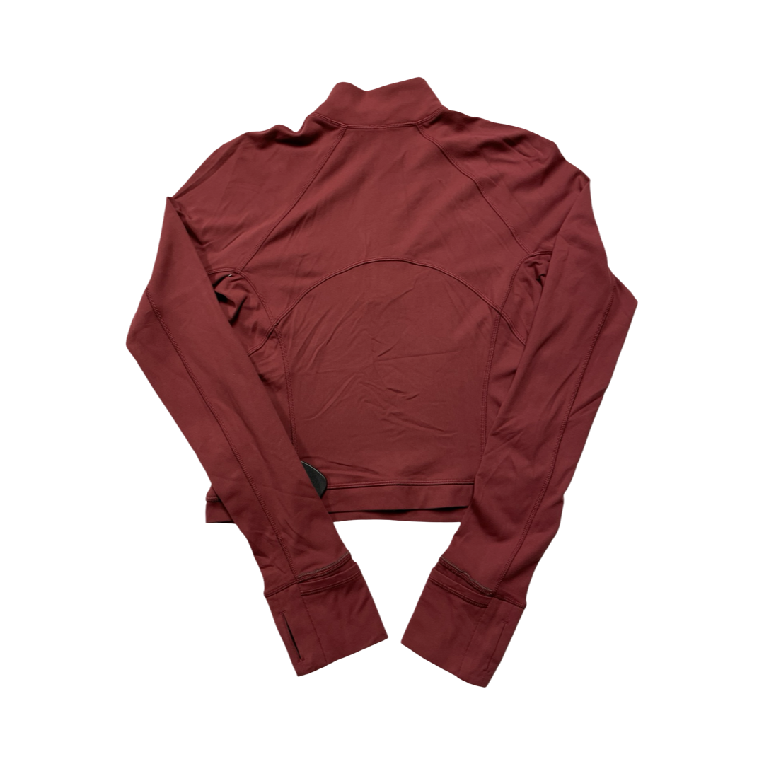 Athletic Jacket By Lululemon In Red, Size:6
