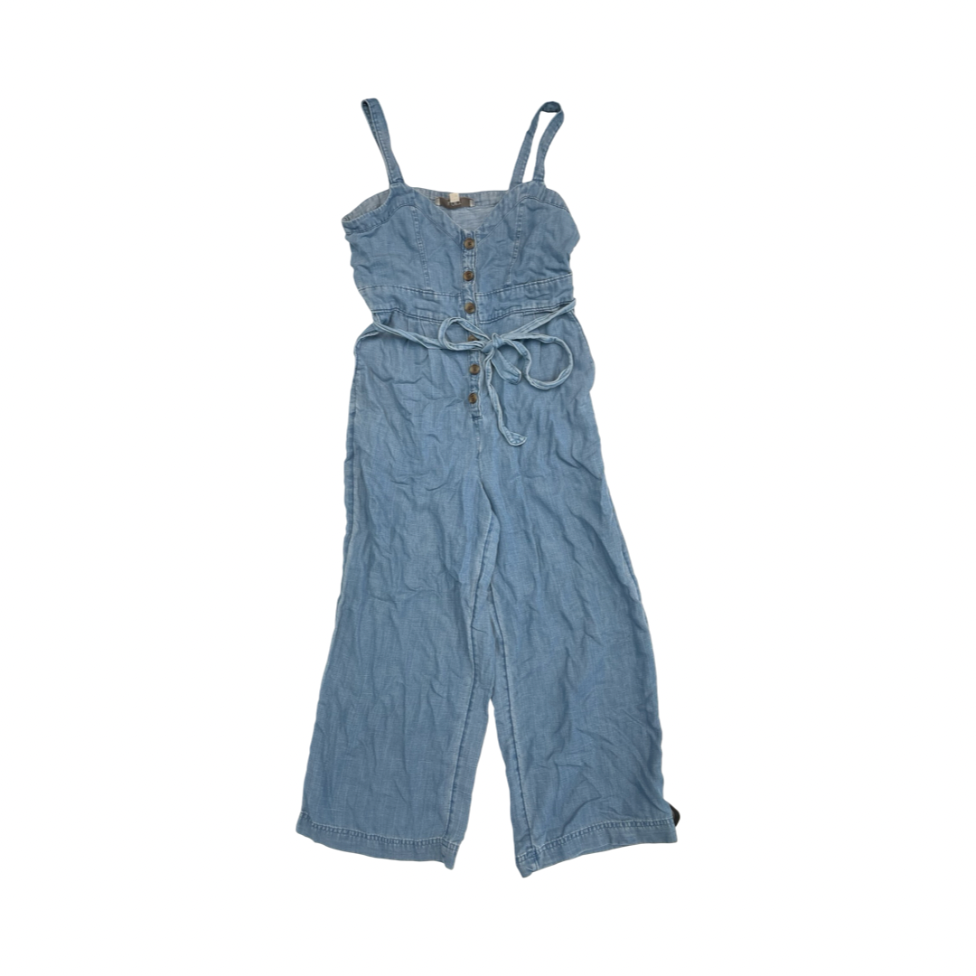 Jumpsuit By Loft In Blue Denim, Size:0