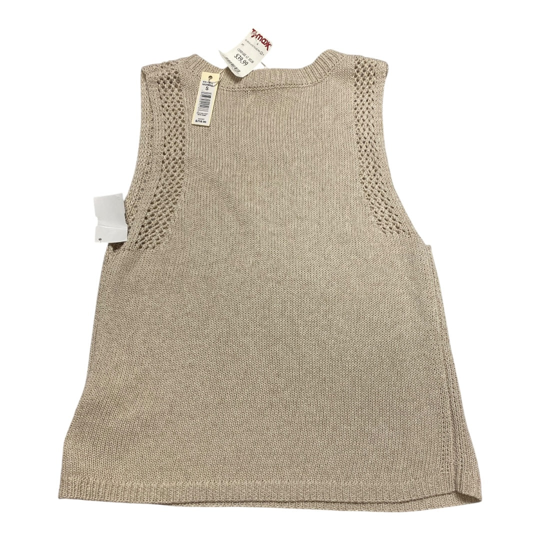 Top Sleeveless By Max Studio In Cream, Size:S