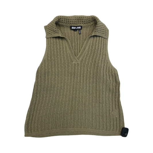 Top Sleeveless By Dkny In Green, Size:Xl