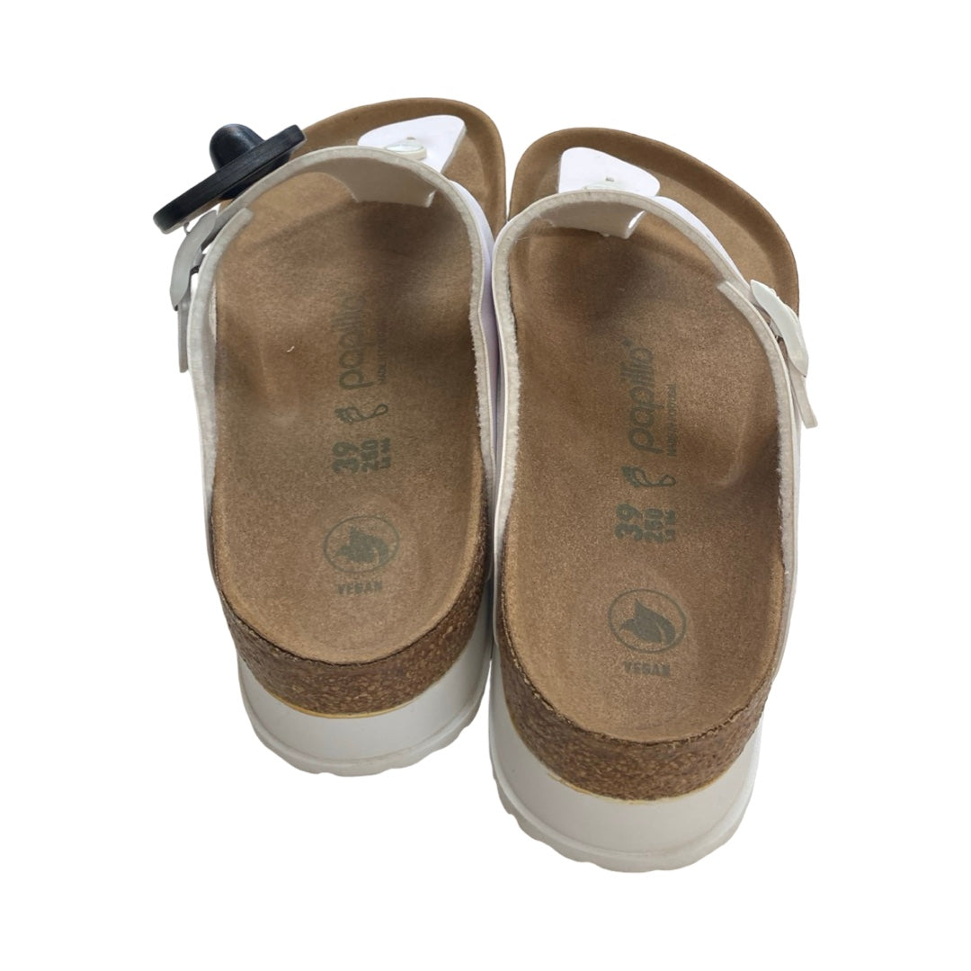 Sandals Designer By Birkenstock In White, Size:8