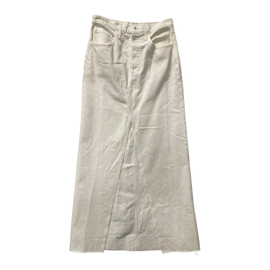 Skirt Maxi By Favorite Daughter In Cream Denim, Size:4