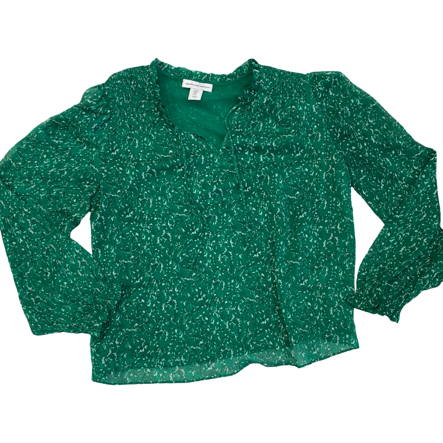 Top Ls By Cupcakes And Cashmere In Green, Size:M