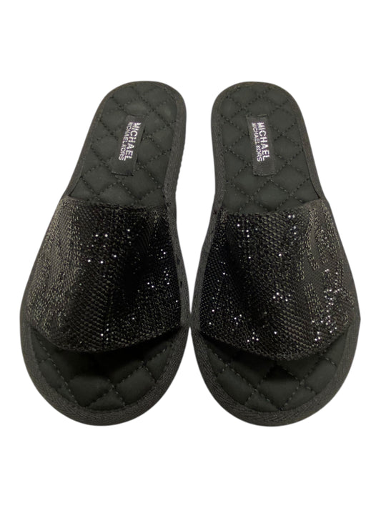 Sandals Flats By Michael By Michael Kors In Black, Size:7