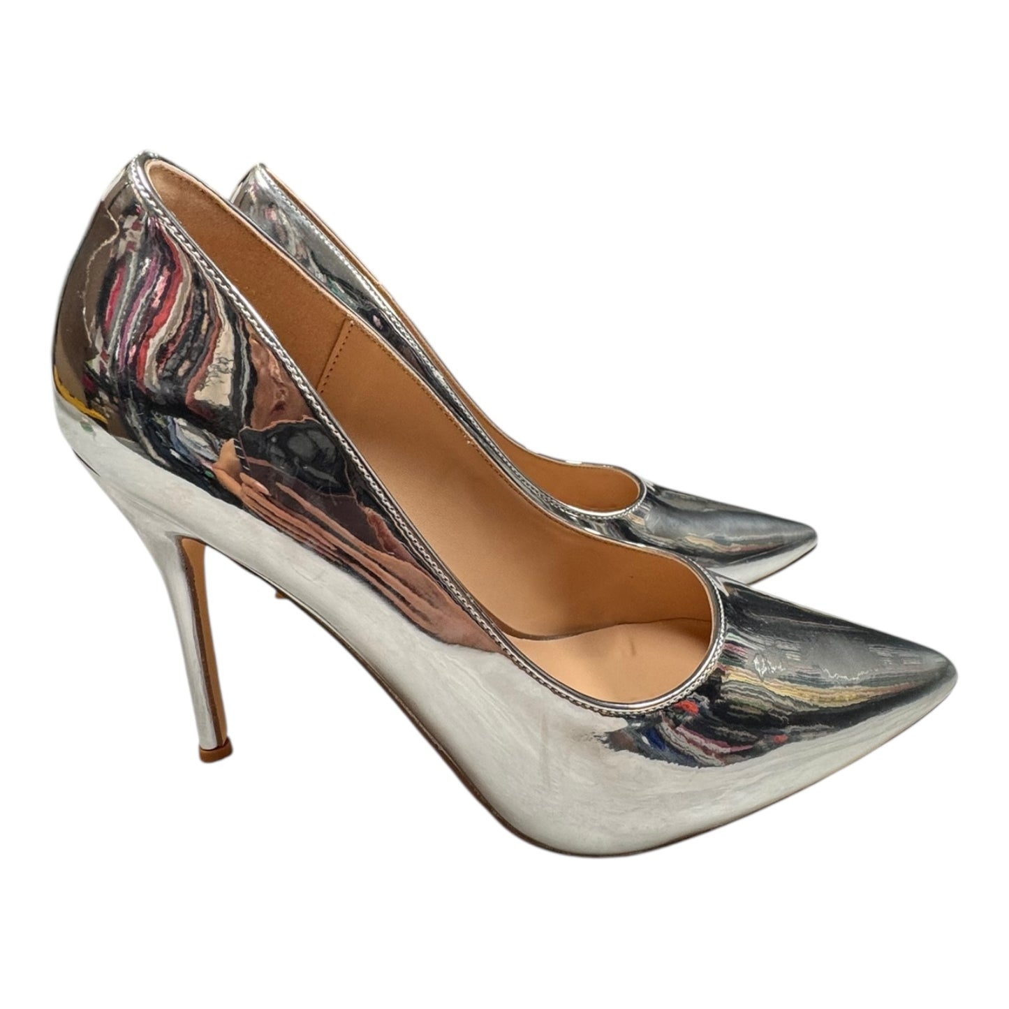 Shoes Heels Stiletto By Cmc In Silver, Size:8