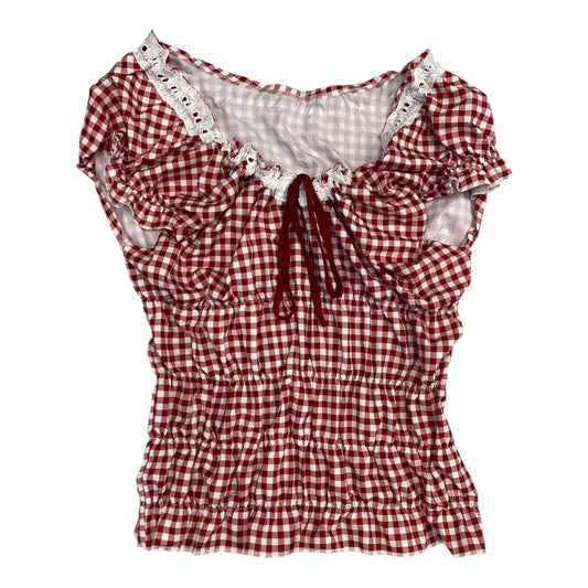 Top Ss By Cmc In Red & White, Size:M