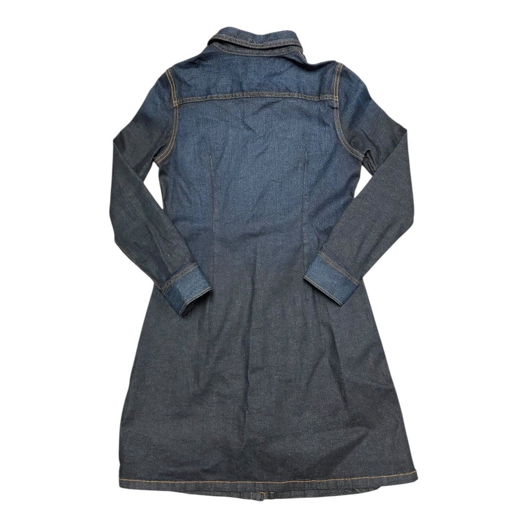 Dress Casual Midi By Ag Jeans In Blue Denim, Size:L