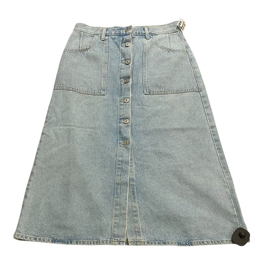 Skirt Midi By Citizens Of Humanity In Blue Denim, Size:6