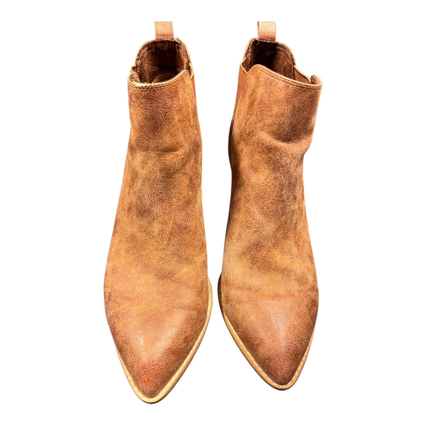 Boots Ankle Heels By Bcbc In Brown, Size:9