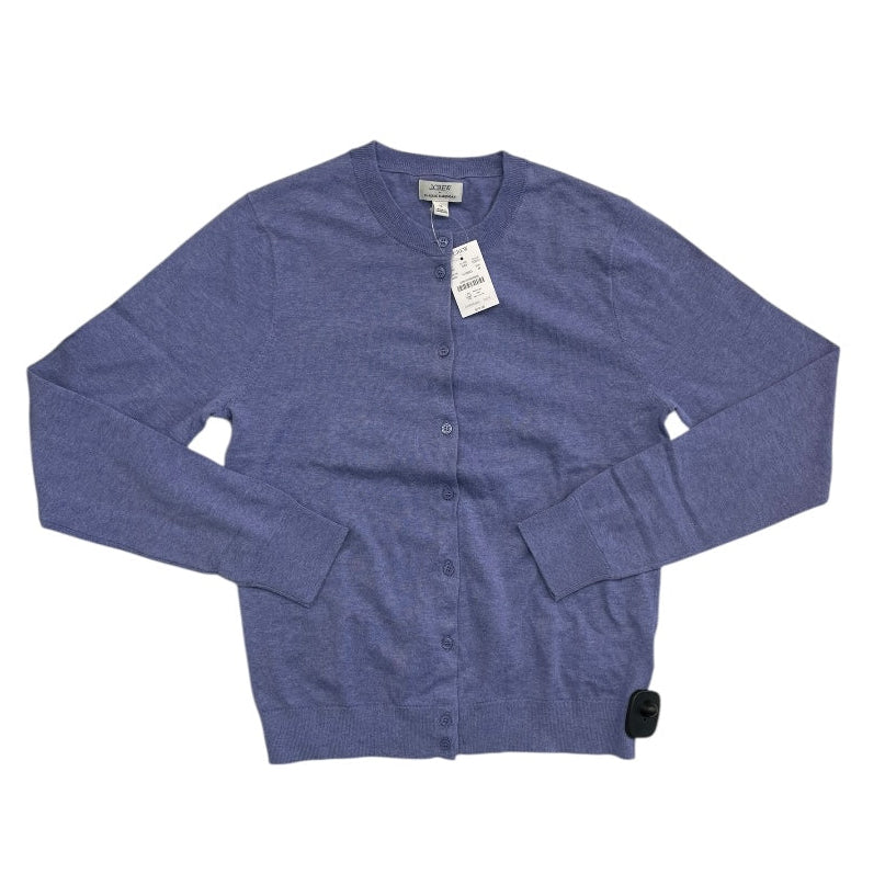 Sweater Cardigan By J. Crew In Purple, Size:M