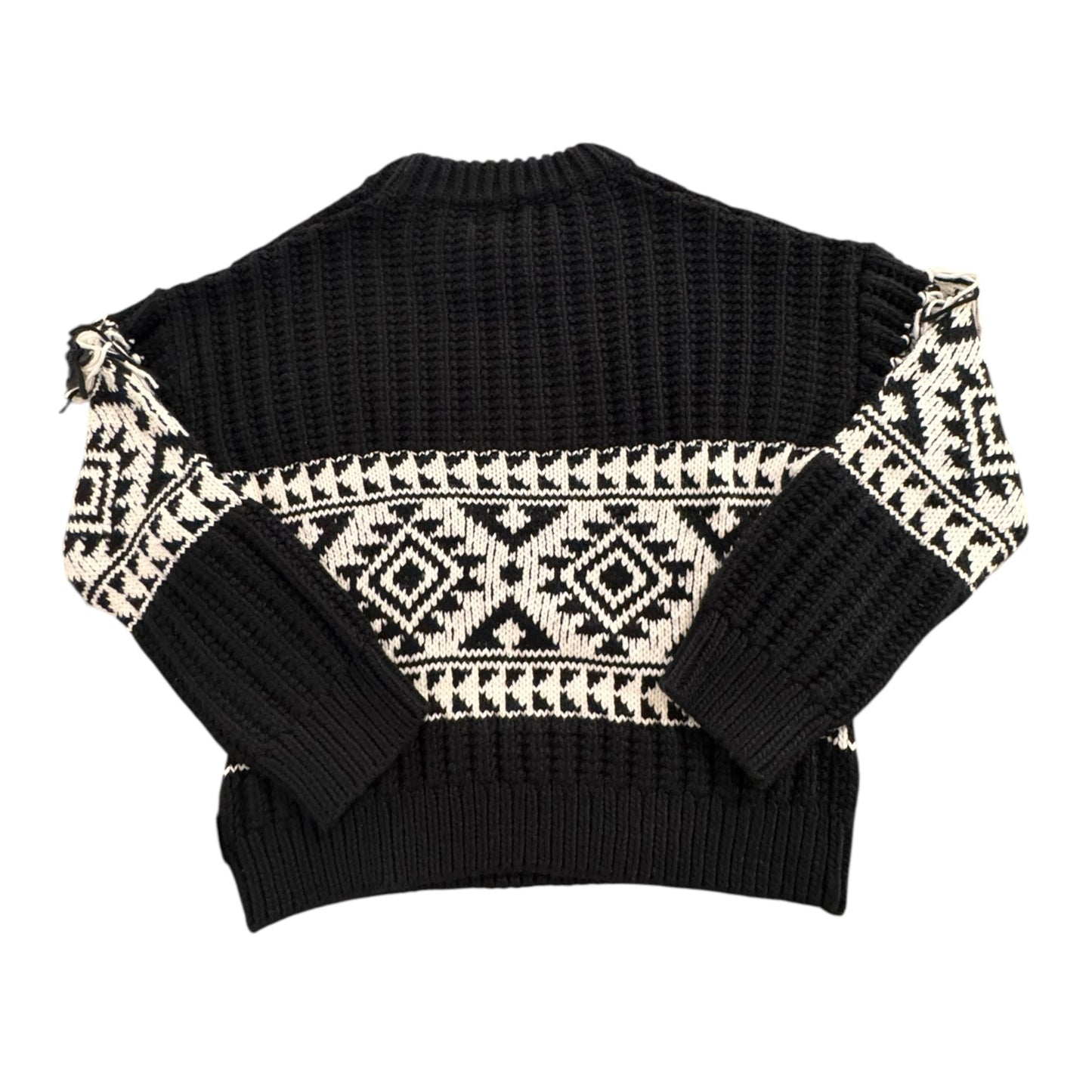 Sweater By ESQUALO In Black & White, Size:Xs