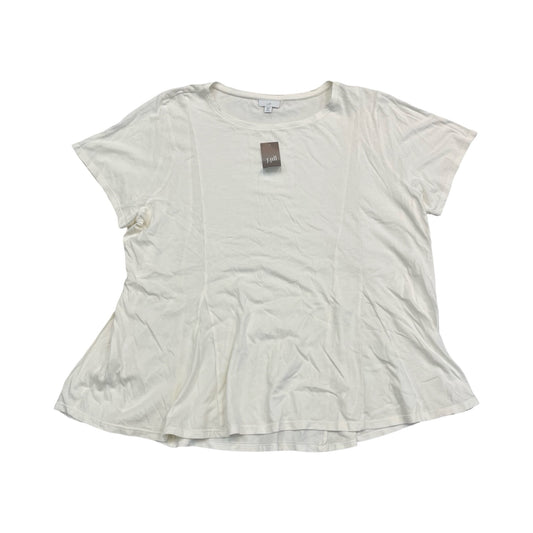 Top Ss By J. Jill In Cream, Size:3X