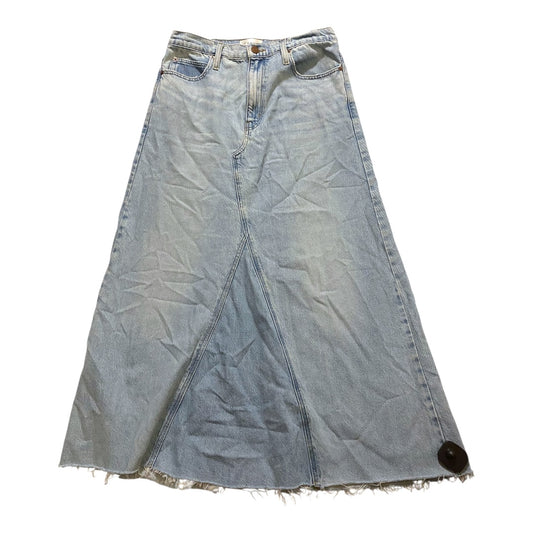 Skirt Maxi By Frame In Blue Denim, Size:6