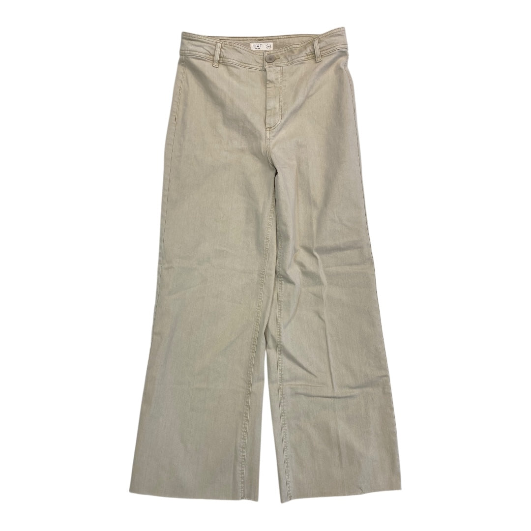 Pants Wide Leg By OAT In Tan, Size:12