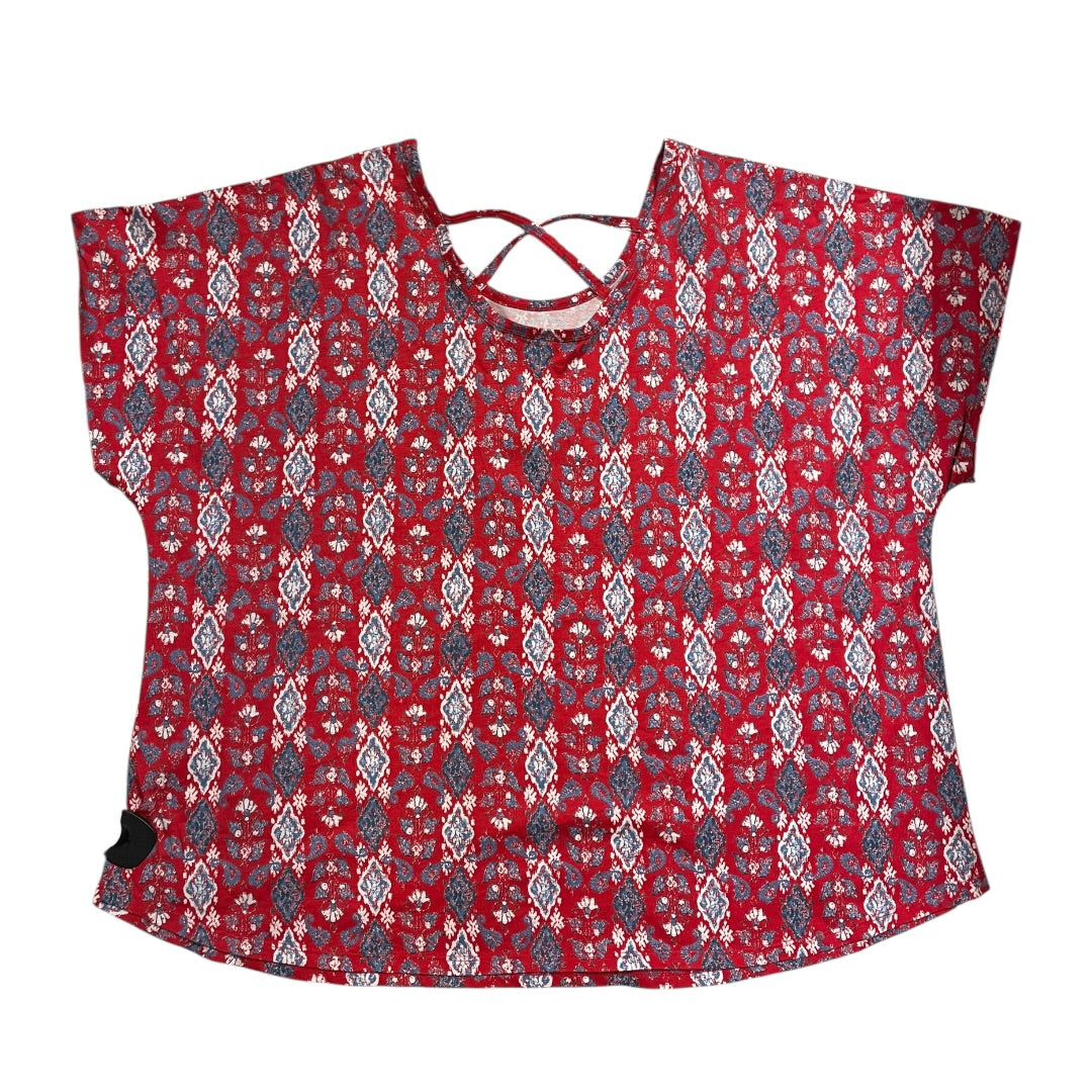 Top Ss By Cj Banks In Red, Size:3X