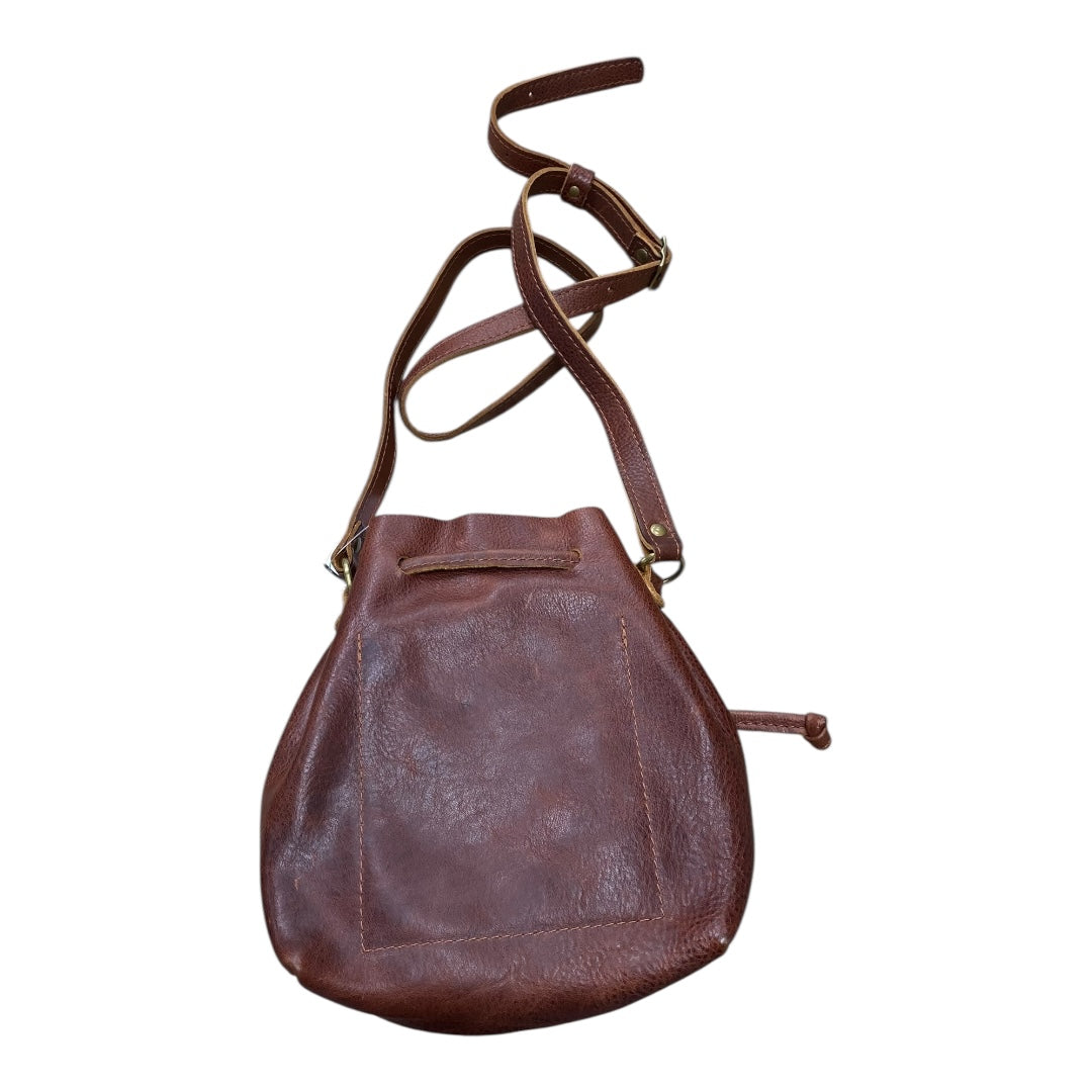 Handbag Leather By Portland Leather In Brown, Size:Medium