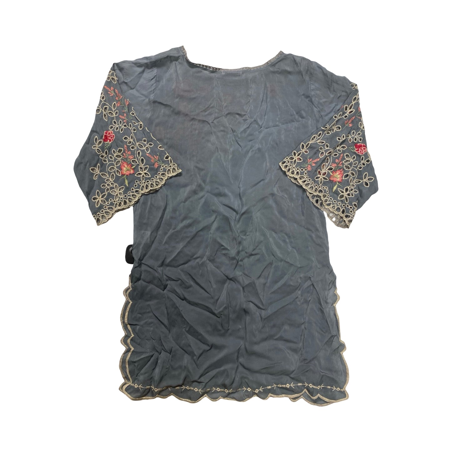 Tunic Designer By Johnny Was In Grey, Size:S