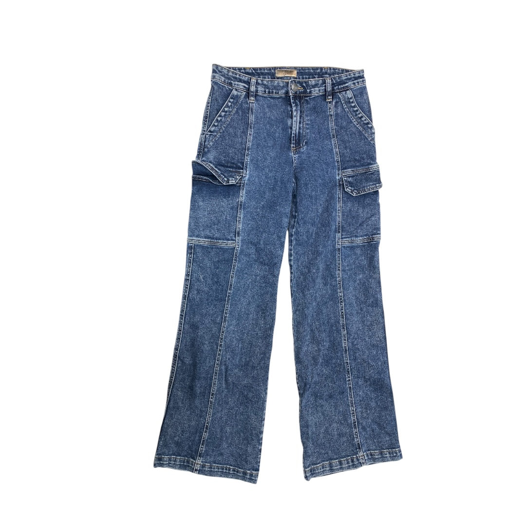 Jeans Wide Leg By Kut In Blue Denim, Size:6