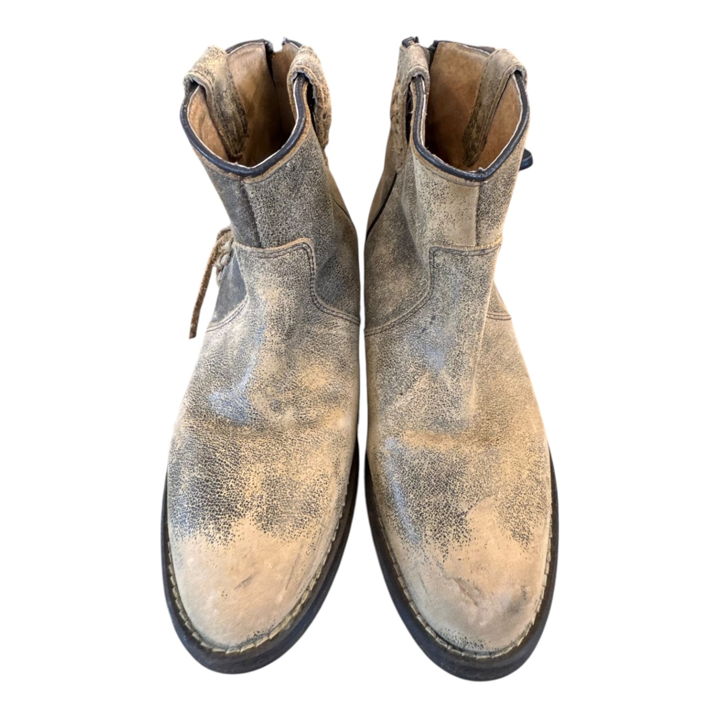 Boots Ankle Heels By Very Volatile In Brown, Size:7