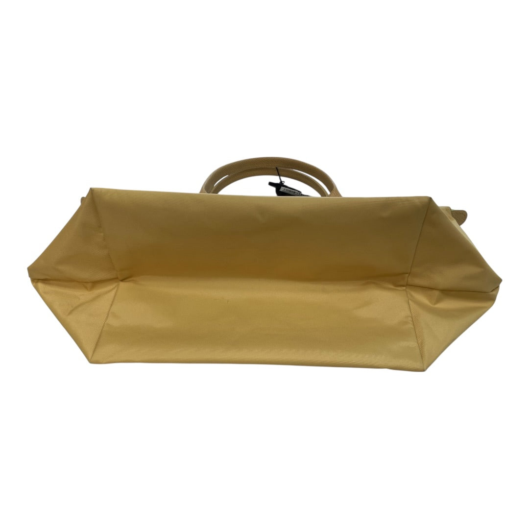 Handbag Designer By Longchamp In Yellow, Size:Large
