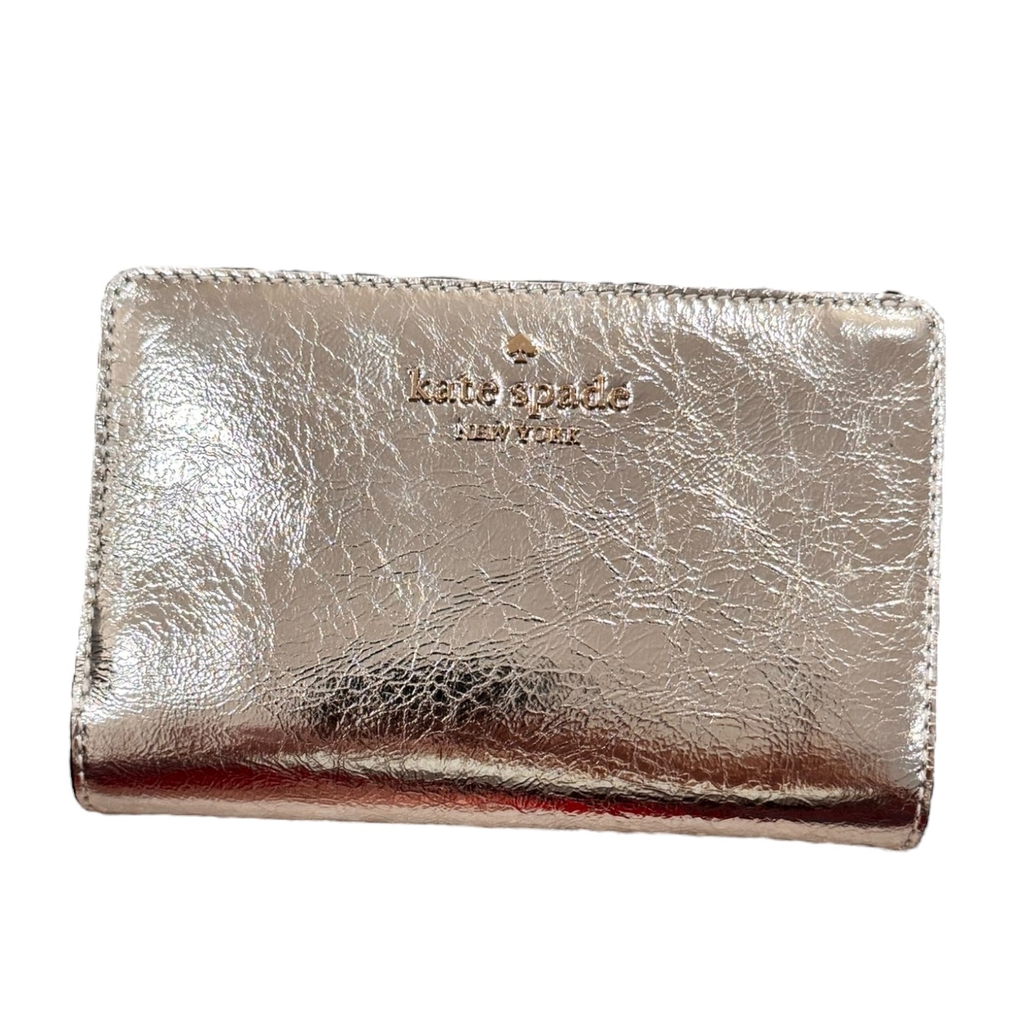 Wallet Designer By Kate Spade In Silver, Size:Medium