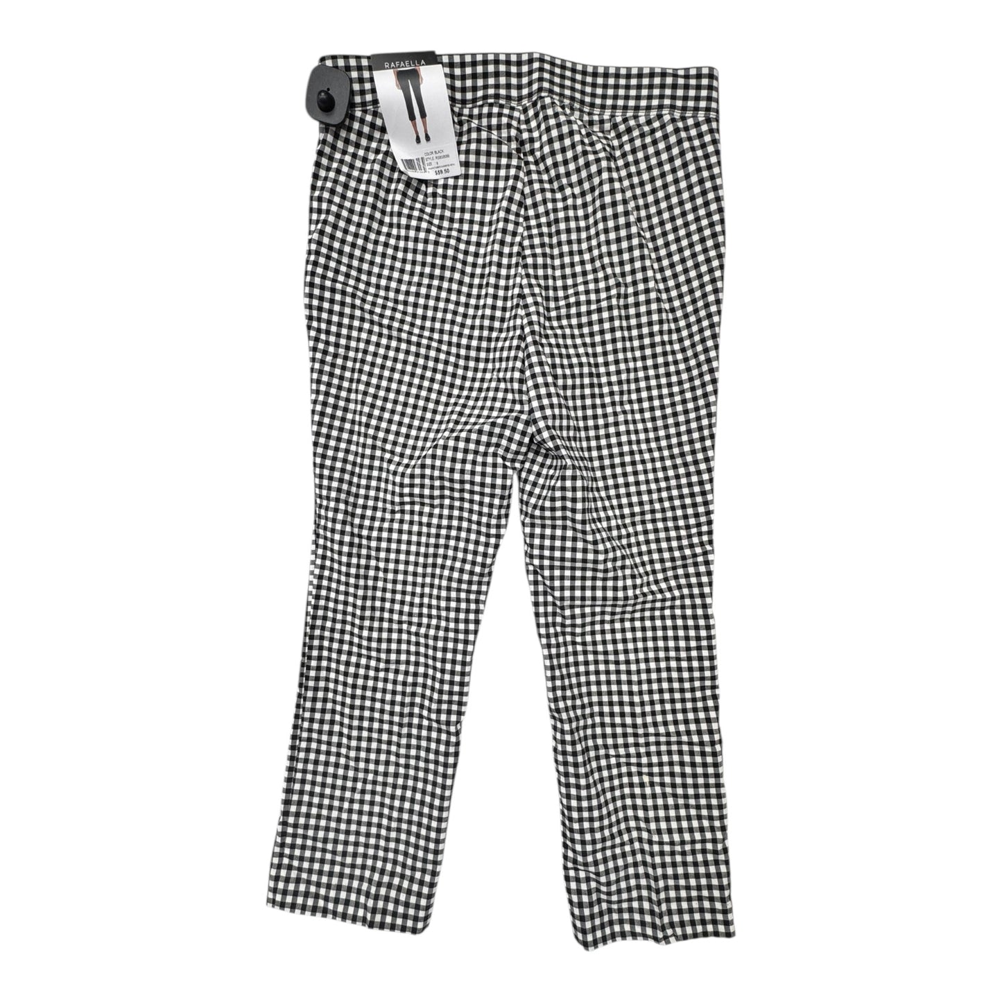 Pants Cropped By Rafaella In Black & White, Size:8