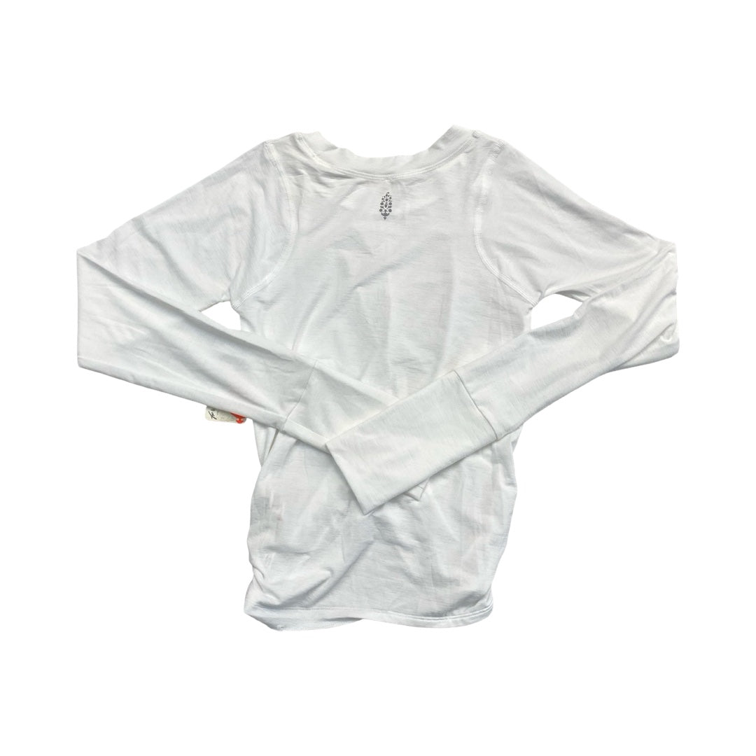 Athletic Top Ls Collar By Free People In White, Size:S